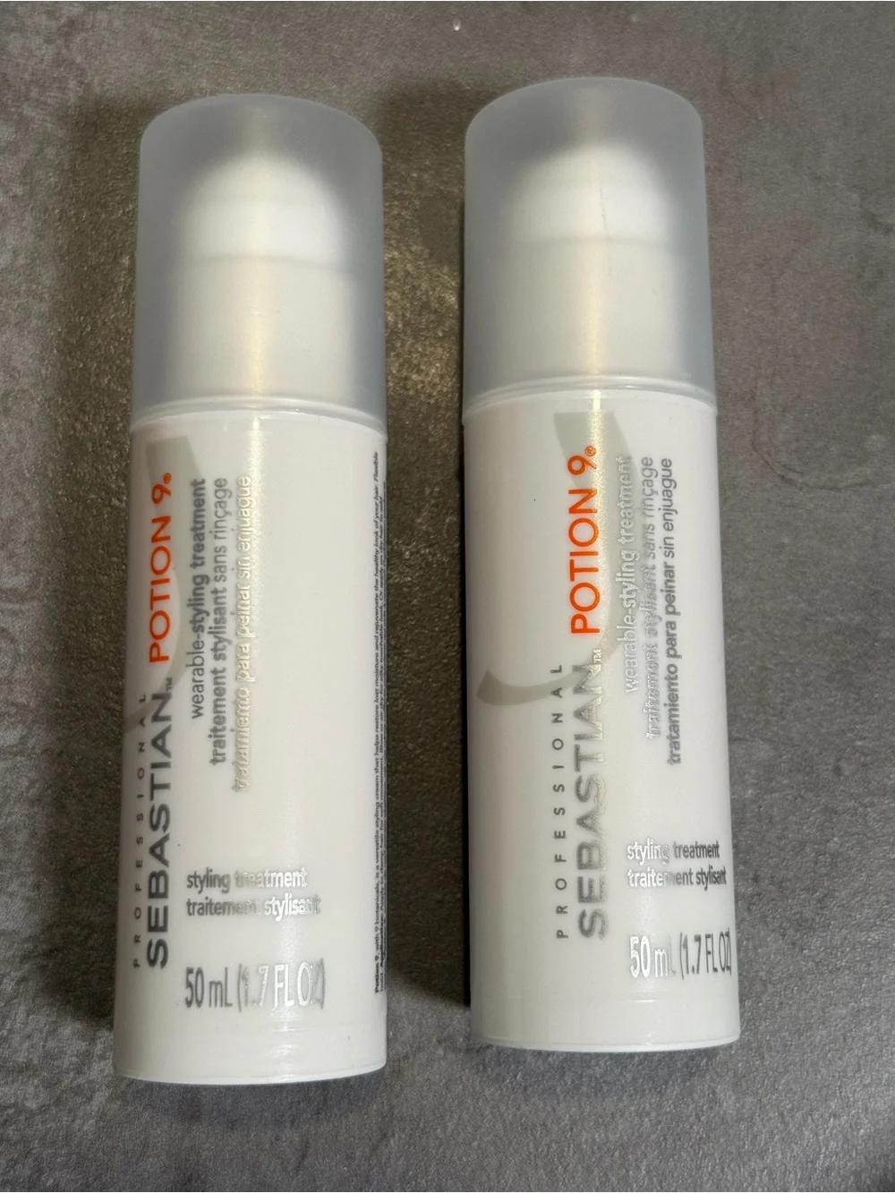 2 NEW Bottles of Sebastian Potion 9 Wearable Styling Leave In Treatment 1.7oz